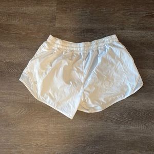 White Lululemon shorts